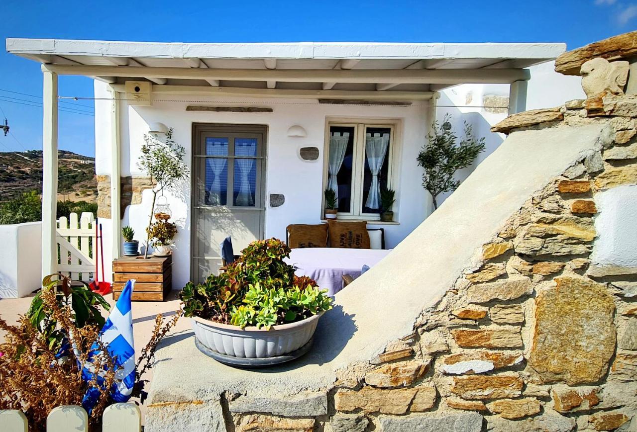Romantic Sunset Cycladic House In Sotires Moni Christou Dasous Exterior photo